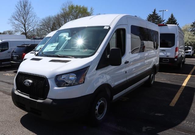 2026 Ford Transit Passenger Wagon XL in Oxford White — front three-quarter view
