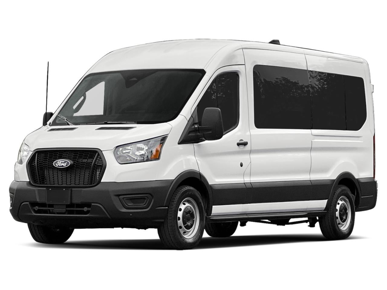 2026 Ford Transit Passenger Wagon XL in Oxford White — front three-quarter view