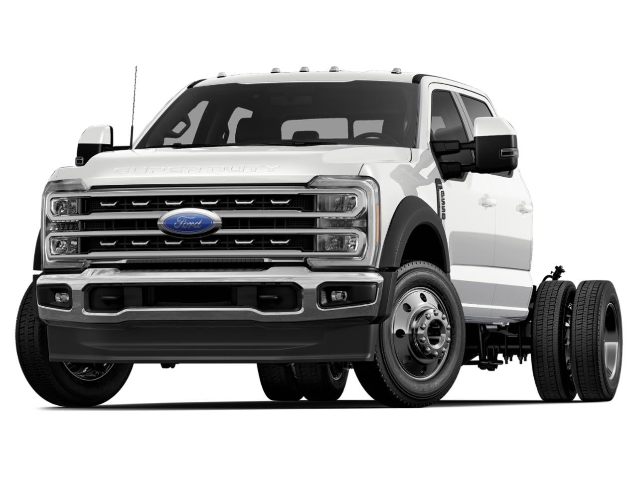 2026 Ford Super Duty F-550 DRW Lariat in Oxford White — front three-quarter view