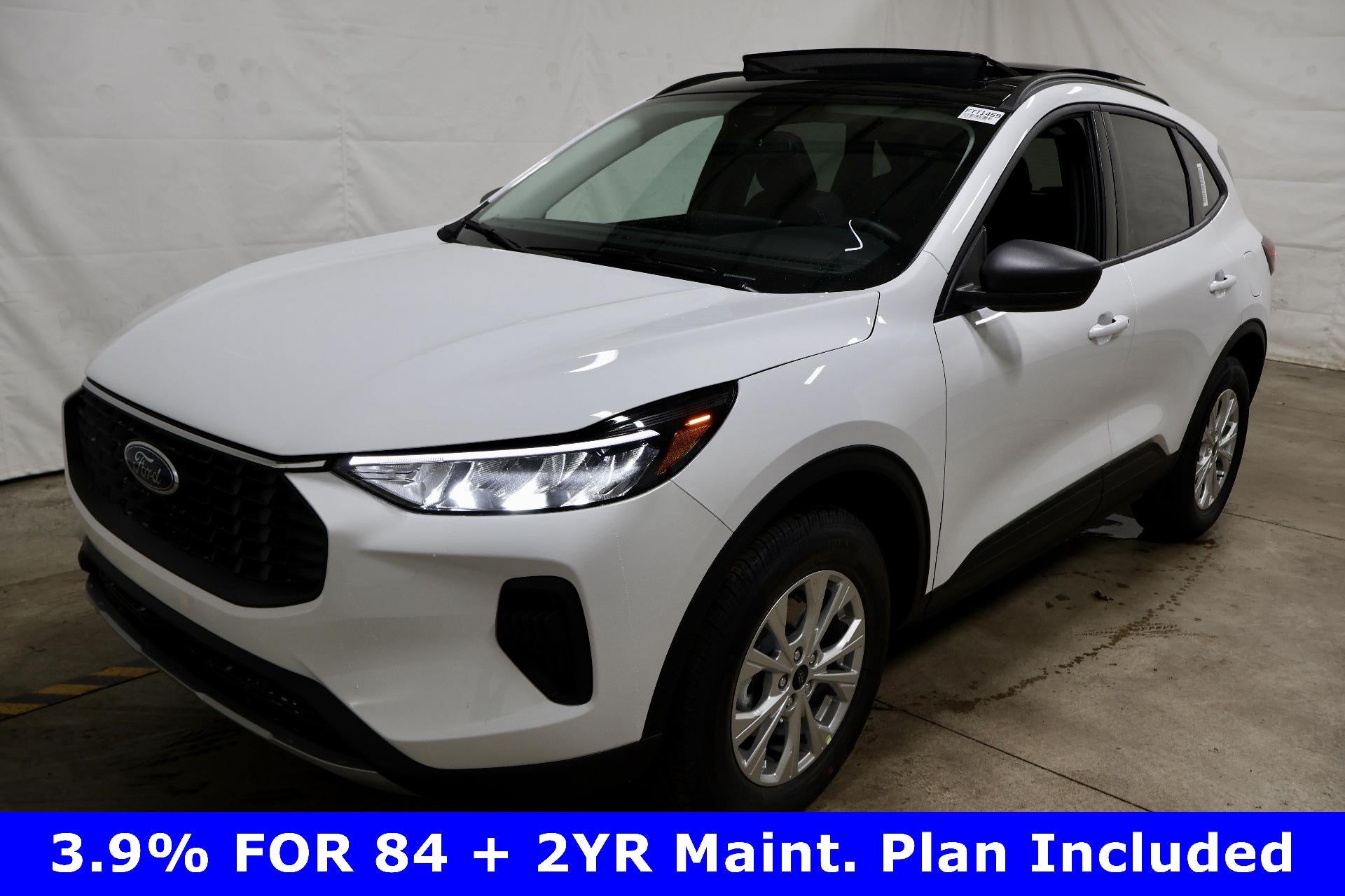 2026 Ford Escape Active in Oxford White — front three-quarter view