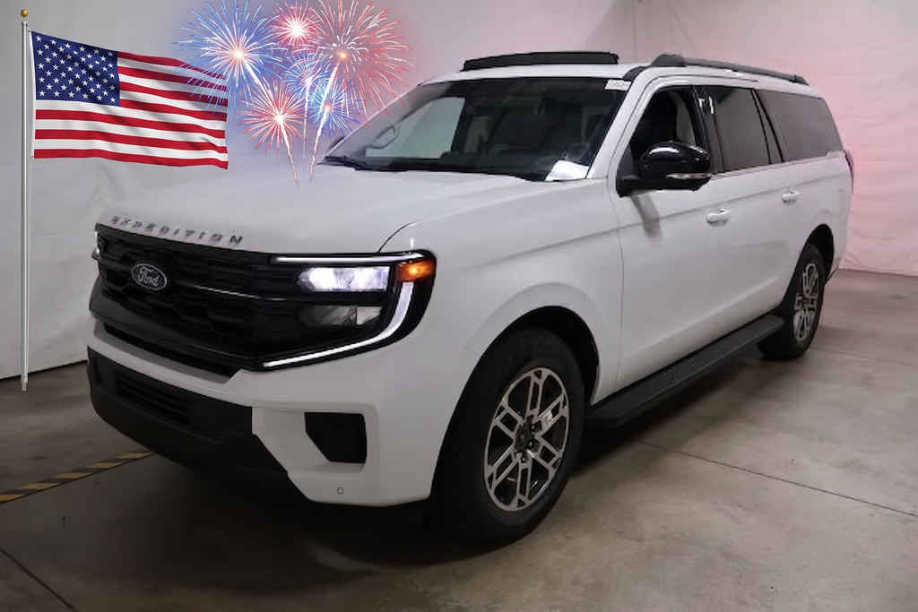 2026 Ford Expedition Max Active in Oxford White — front three-quarter view
