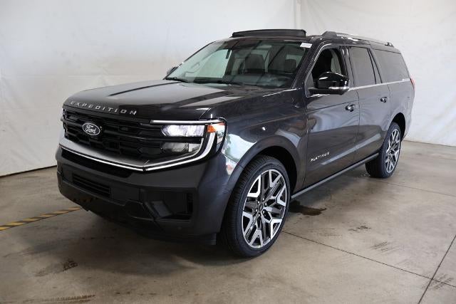 2027 Ford Expedition Max Platinum in Gray — front three-quarter view