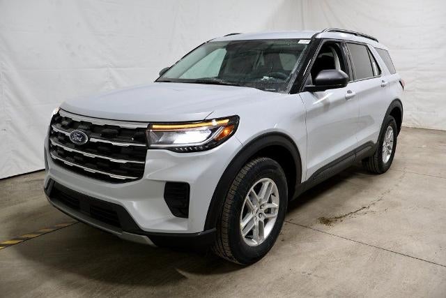 2026 Ford Explorer Active Demo in Space White Metallic — front three-quarter view