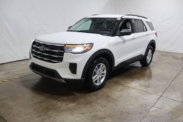 2026 Ford Explorer Active Demo in White Metallic — front three-quarter view
