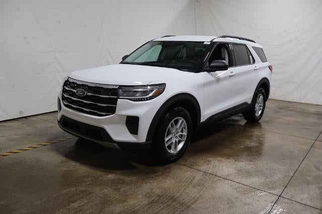 2026 Ford Explorer Active Demo in Oxford White — front three-quarter view