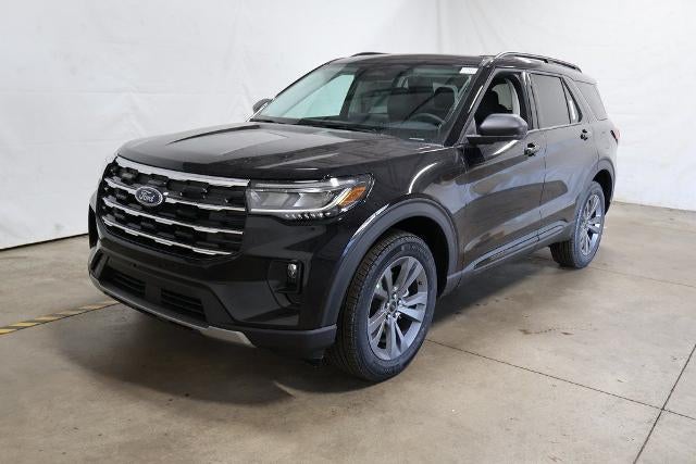 2026 Ford Explorer Active Demo in Agate Black Metallic — front three-quarter view