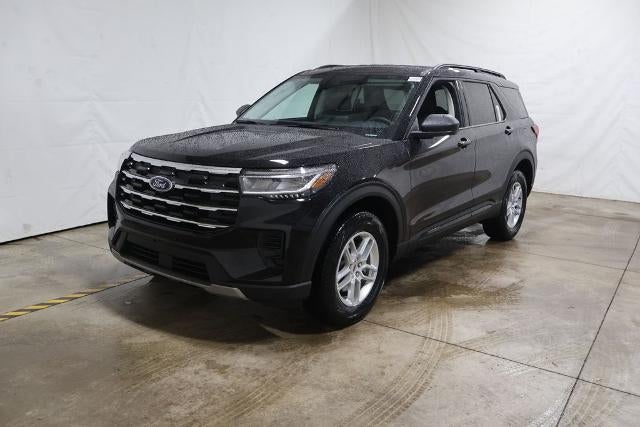 2026 Ford Explorer Active Demo in Agate Black Metallic — front three-quarter view