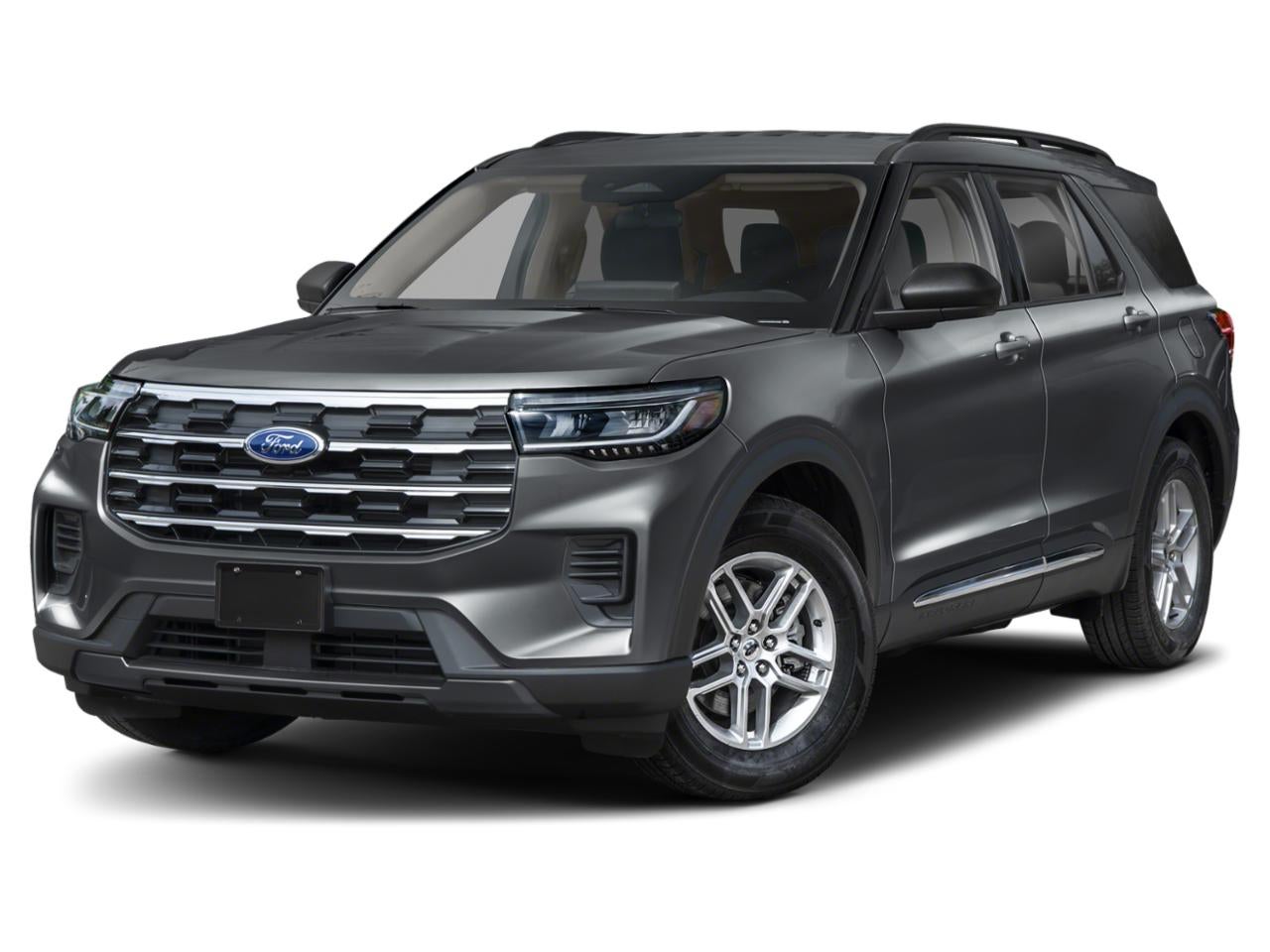 2026 Ford Explorer Active in Carbonized Gray Metallic — front three-quarter view