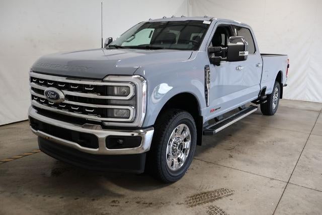 2026 Ford Super Duty F-350 SRW Lariat in Glacier Gray Metallic Tricoat — front three-quarter view