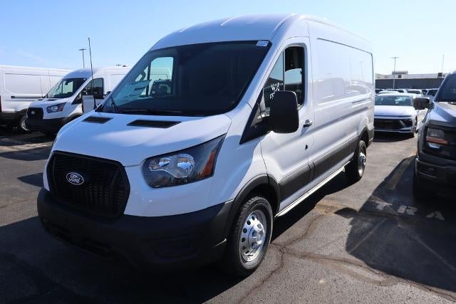 2026 Ford Transit Cargo Van Base in Oxford White — front three-quarter view