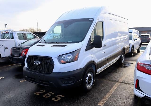 2026 Ford Transit Cargo Van Base in Oxford White — front three-quarter view