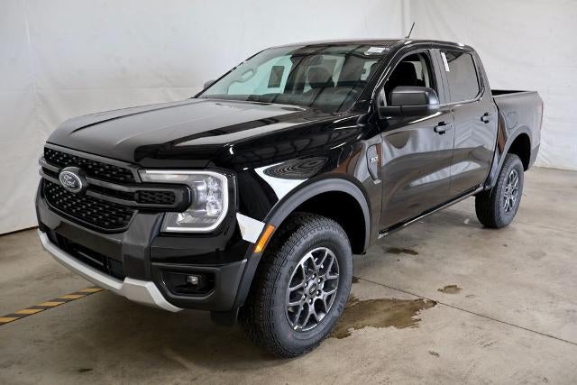 2026 Ford Ranger XLT in Shadow Black — front three-quarter view