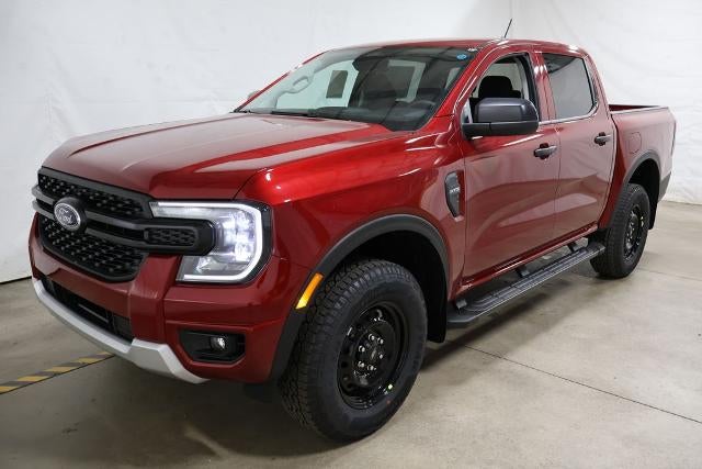 2026 Ford Ranger XL in Ruby Red Metallic Tinted Clearcoat — front three-quarter view