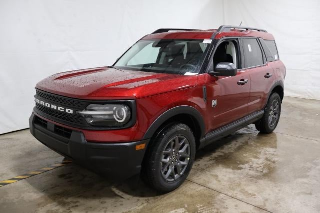 2026 Ford Bronco Sport Big Bend Demo in Ruby Red Metallic Tinted Clearcoat — front three-quarter view