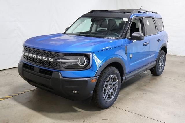 2025 Ford Bronco Sport Big Bend Demo in Velocity Blue Metallic — front three-quarter view