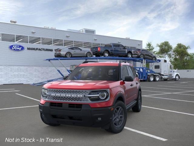2025 Ford Bronco Sport Big Bend Demo in Ruby Red Metallic Tinted Clearcoat — front three-quarter view