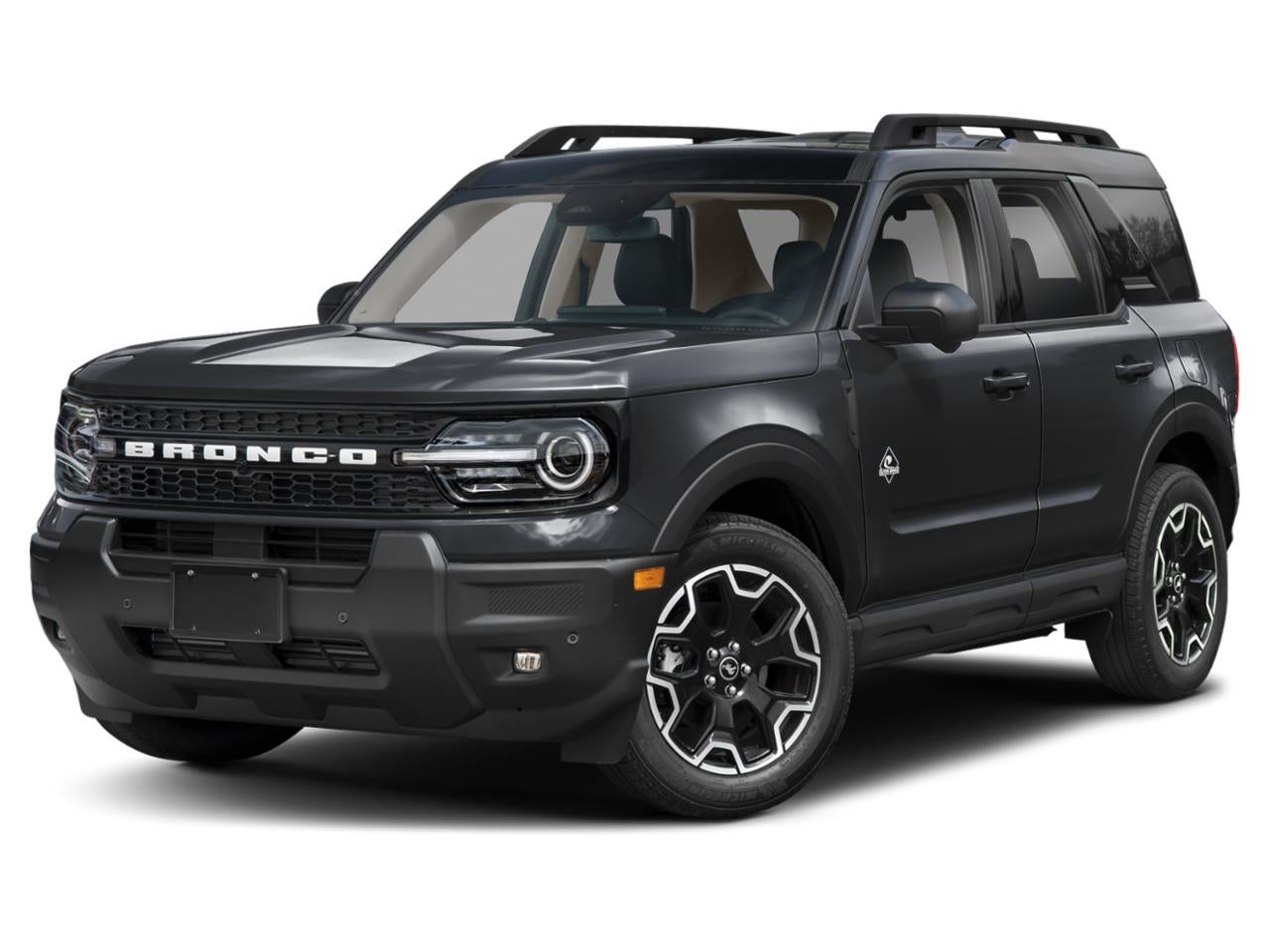 2026 Ford Bronco Sport Outer Banks in Shadow Black — front three-quarter view