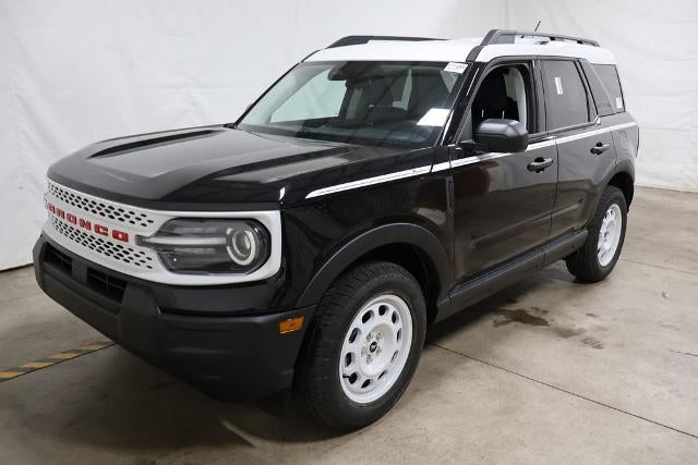 2026 Ford Bronco Sport Heritage Demo in Shadow Black — front three-quarter view