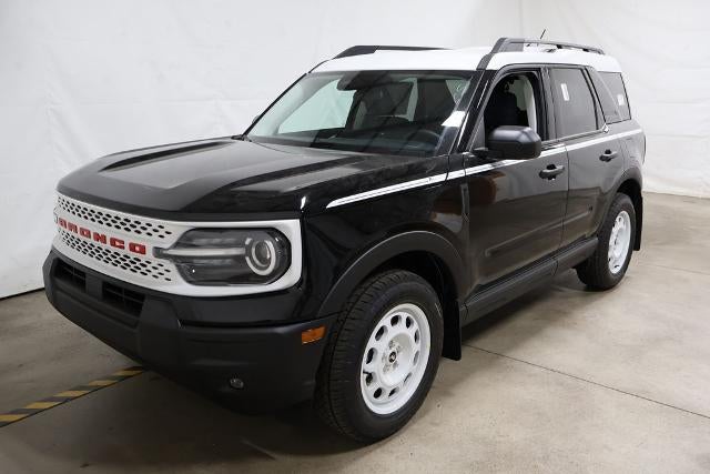 2026 Ford Bronco Sport Heritage Demo in Shadow Black — front three-quarter view