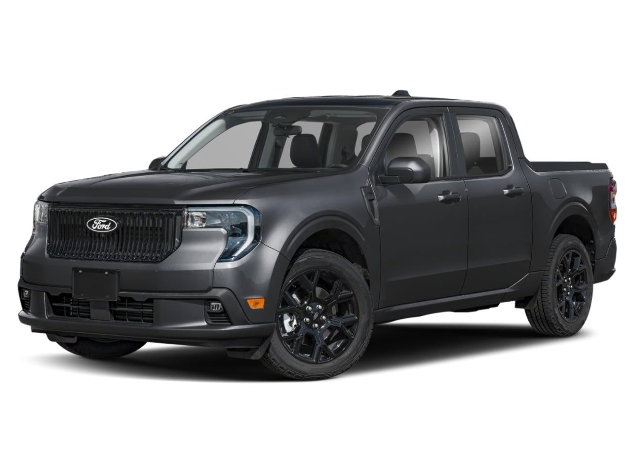 2026 Ford Maverick Lobo Standard Demo in Shadow Black — front three-quarter view