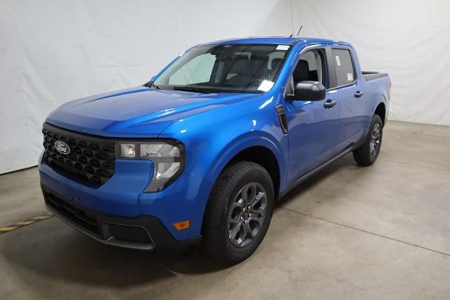 2026 Ford Maverick XLT Demo in Velocity Blue — front three-quarter view