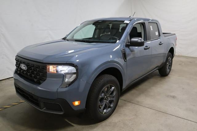 2026 Ford Maverick XLT Demo in Azure Gray Metallic Tri Coat — front three-quarter view
