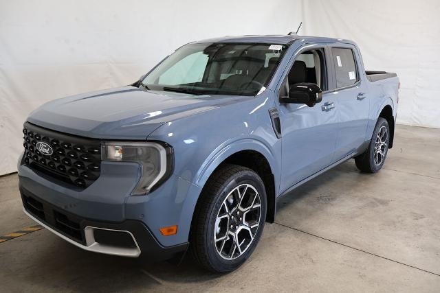 2026 Ford Maverick Lariat in Azure Gray Metallic Tri-Coat — front three-quarter view
