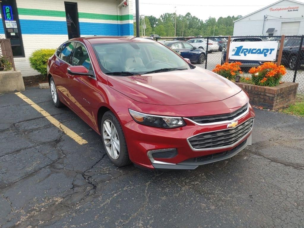 2017 Chevrolet Malibu LT in Cajun Red Tintcoat — front three-quarter view