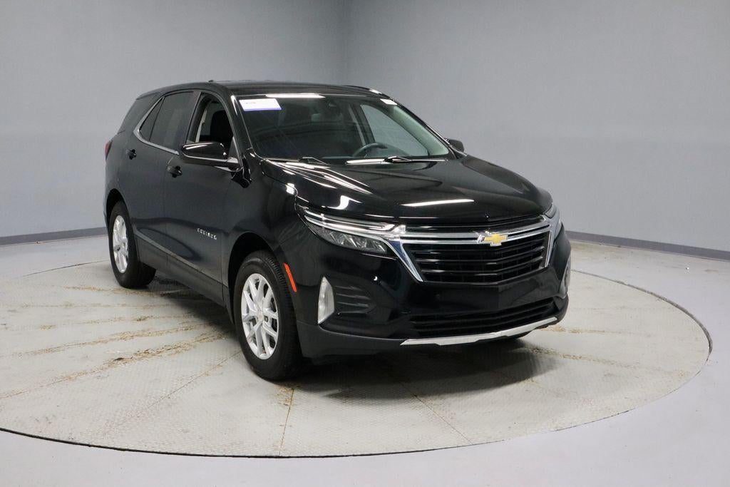 2024 Chevrolet Equinox LT in Mosaic Black Metallic — front three-quarter view