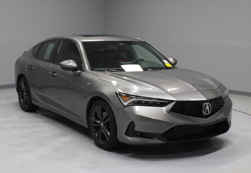 2024 Acura Integra A-Spec Package in Lunar Silver Metallic — front three-quarter view