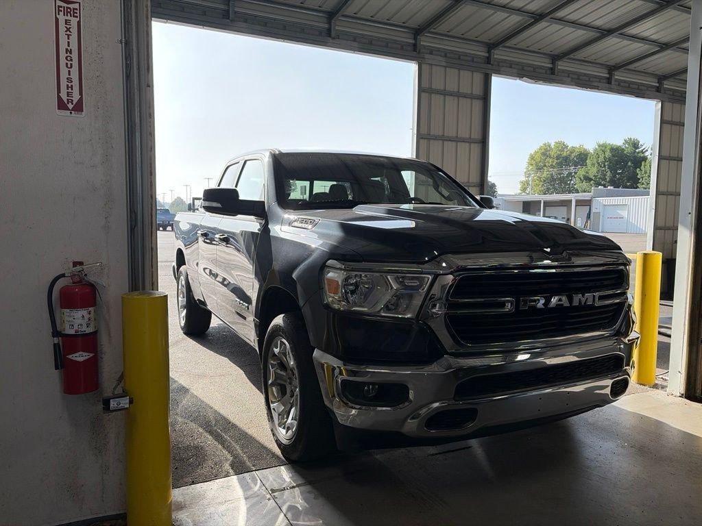 2021 RAM 1500 Big Horn/Lone Star in Maximum Steel Metallic Clearcoat — front three-quarter view