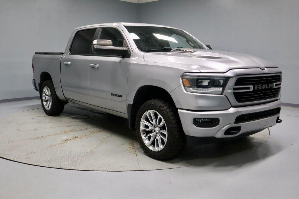 2019 RAM 1500 Rebel in Billet Silver Metallic Clearcoat — front three-quarter view