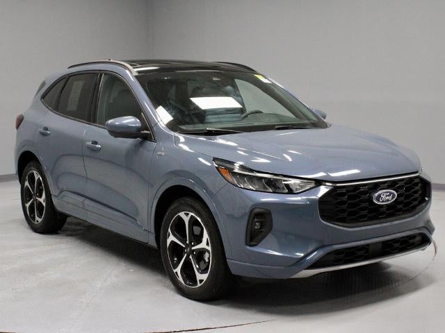 2024 Ford Escape ST-Line Select in Vapor Blue Metallic — front three-quarter view