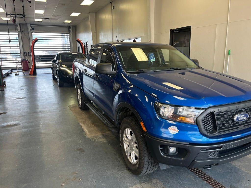 2019 Ford Ranger XL in Lightning Blue Metallic — front three-quarter view
