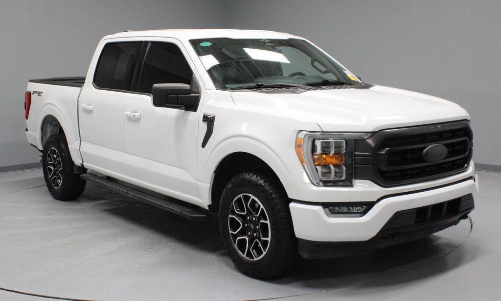 2023 Ford F-150 XLT in Oxford White — front three-quarter view