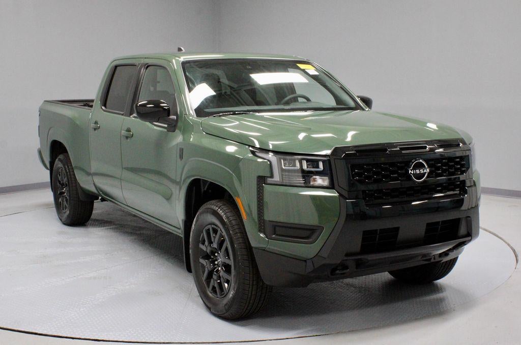 2026 Nissan Frontier SV in Green — front three-quarter view