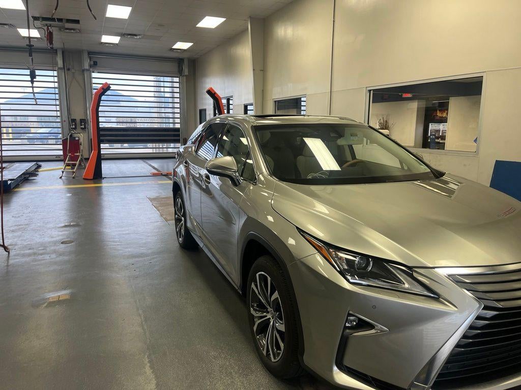 2019 Lexus RX 350 350 in Atomic Silver — front three-quarter view