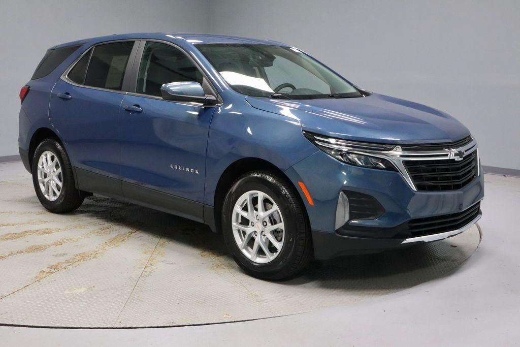 2024 Chevrolet Equinox LT in Lakeshore Blue Metallic — front three-quarter view