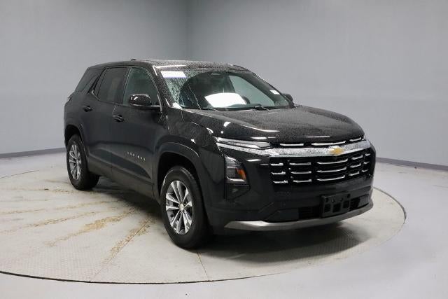 2025 Chevrolet Equinox LT in Mosaic Black Metallic — front three-quarter view