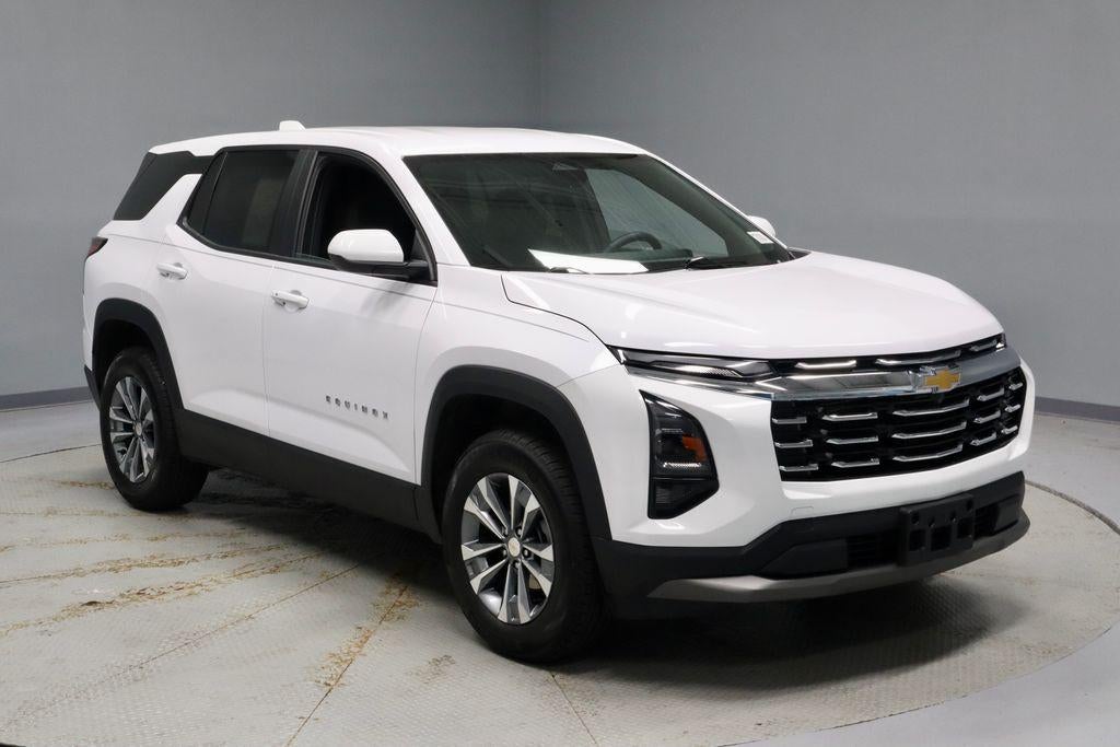 2025 Chevrolet Equinox LT in Summit White — front three-quarter view