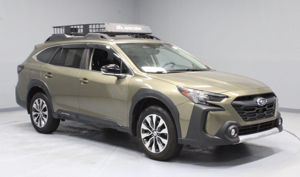 2024 Subaru Outback Limited XT in Autumn Green Metallic — front three-quarter view