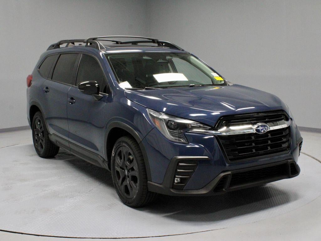 2024 Subaru Ascent Onyx Edition in Cosmic Blue Pearl — front three-quarter view