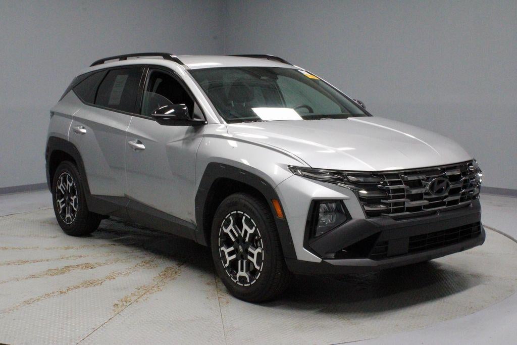 2025 Hyundai TUCSON XRT in Shimmering Silver — front three-quarter view