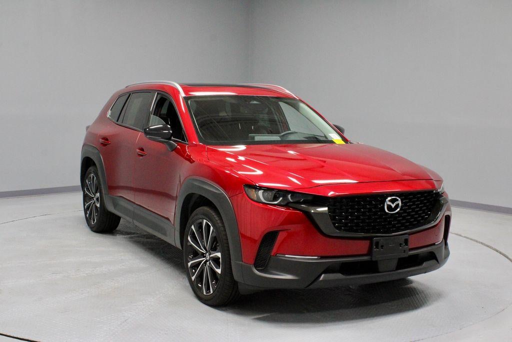 2025 Mazda Mazda CX-50 2.5 S Premium Plus Package in Soul Red Crystal Metallic — front three-quarter view