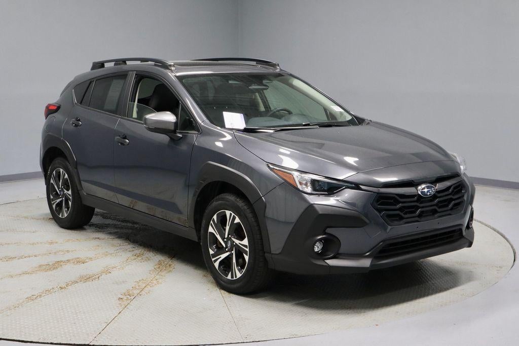 2024 Subaru Crosstrek Premium in Magnetite Gray Metallic — front three-quarter view