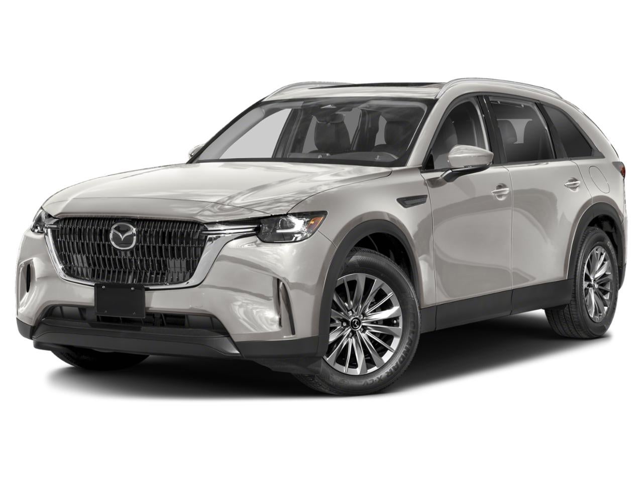 2025 Mazda Mazda CX-90 3.3 Turbo Preferred in Platinum Quartz — front three-quarter view