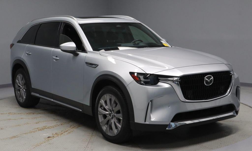 2025 Mazda Mazda CX-90 3.3 Turbo Premium Plus in Sonic Silver — front three-quarter view
