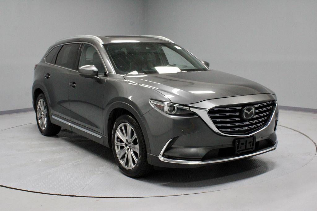 2021 Mazda Mazda CX-9 Signature in Machine Gray Metallic — front three-quarter view