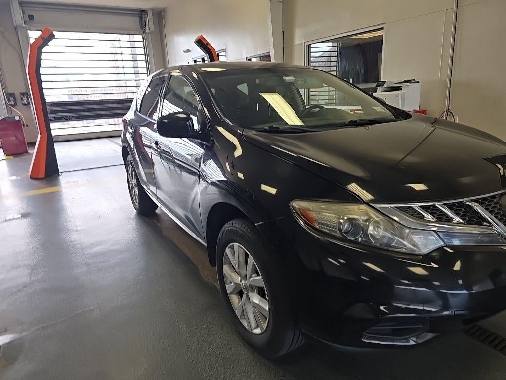 2011 Nissan Murano S in Super Black — front three-quarter view