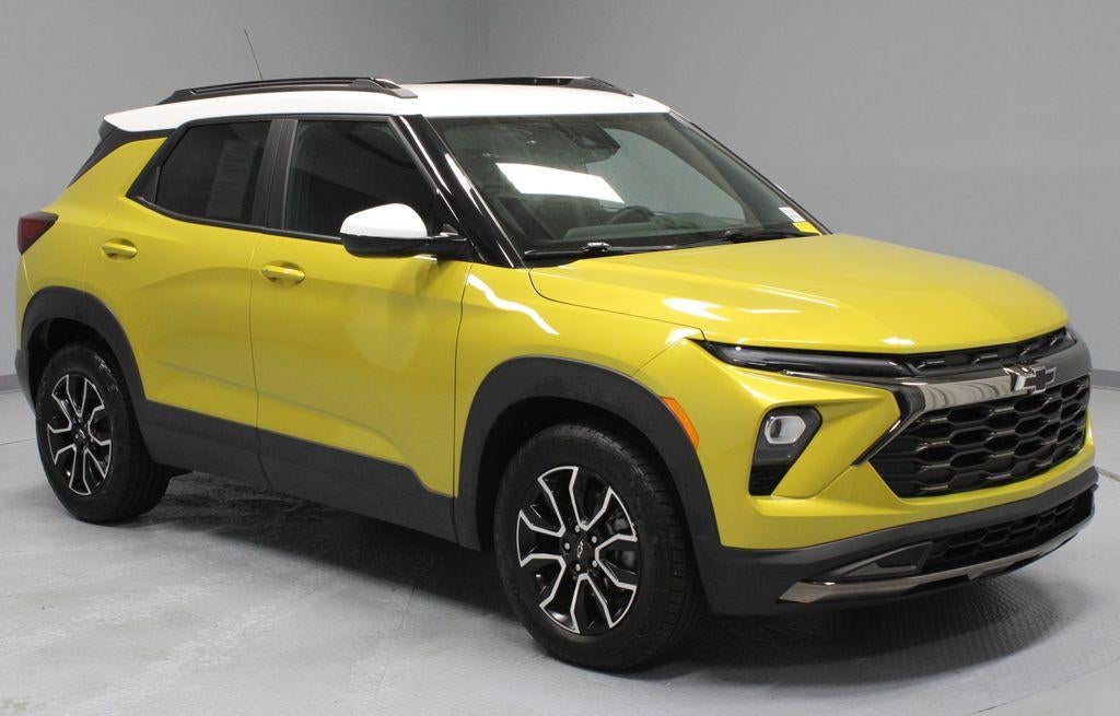 2024 Chevrolet Trailblazer ACTIV in Nitro Yellow Metallic — front three-quarter view